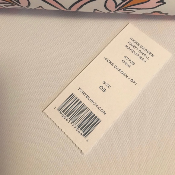 🌸SOLD🌸 Tory Burch Hicks Garden Small Makeup Bag - Picture 4 of 7